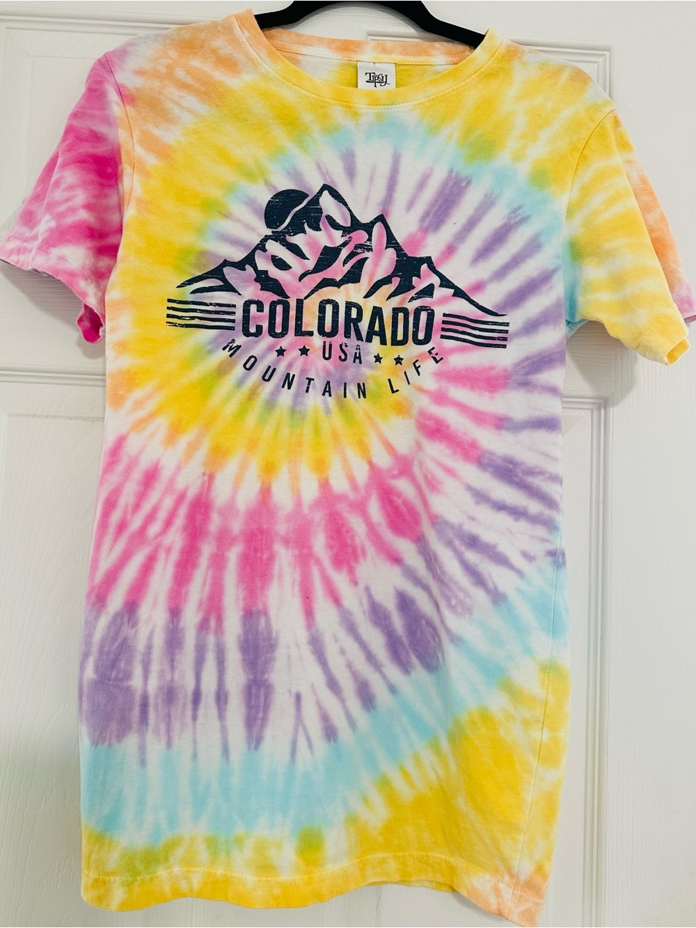 Colorado Mountain Life Tie-Dye Short Sleeve Tee - Multi